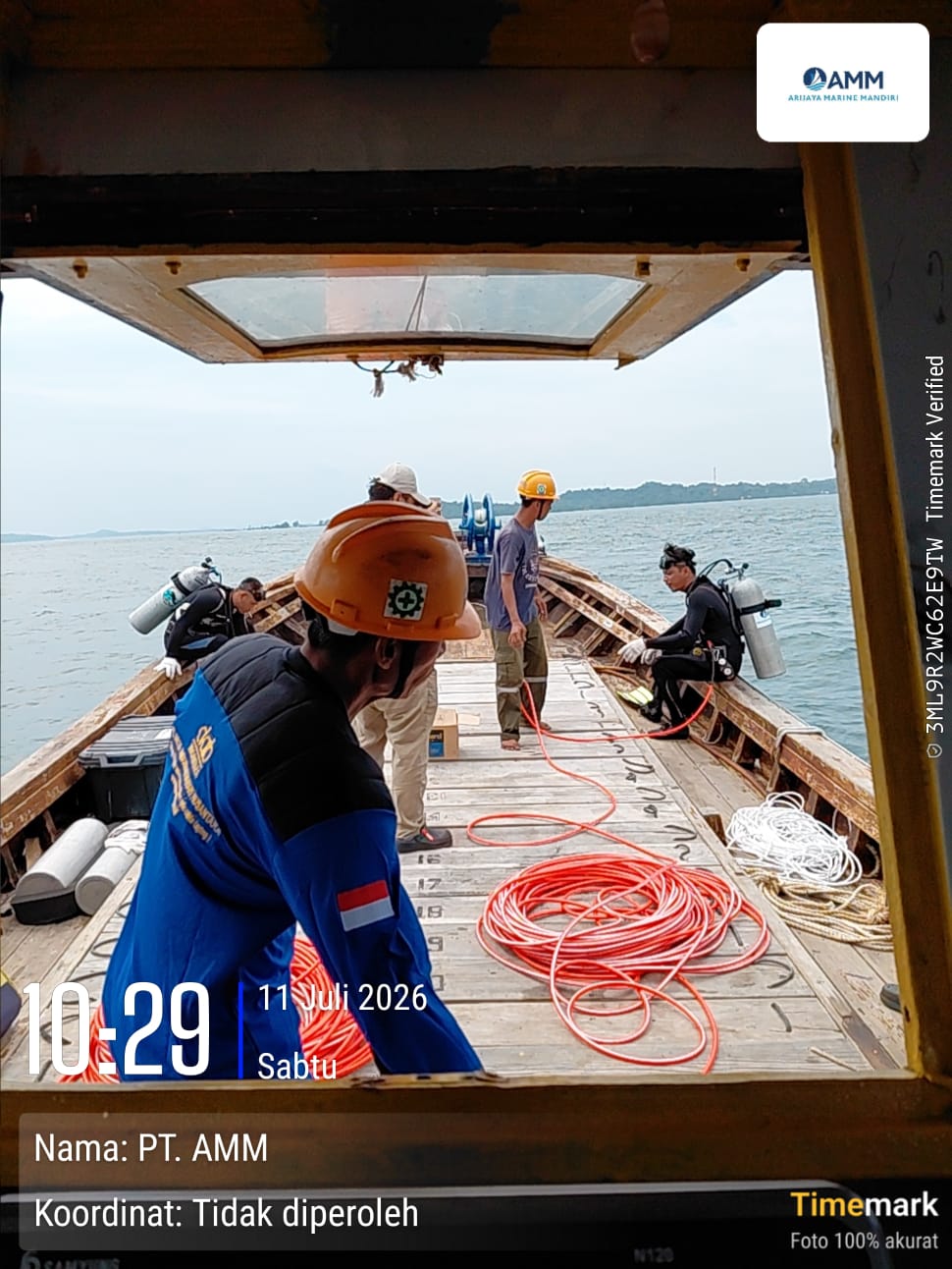 Team Diver Project SKKL JIBA Pemping Star Penelusuran Cabel ke Arah Batam
