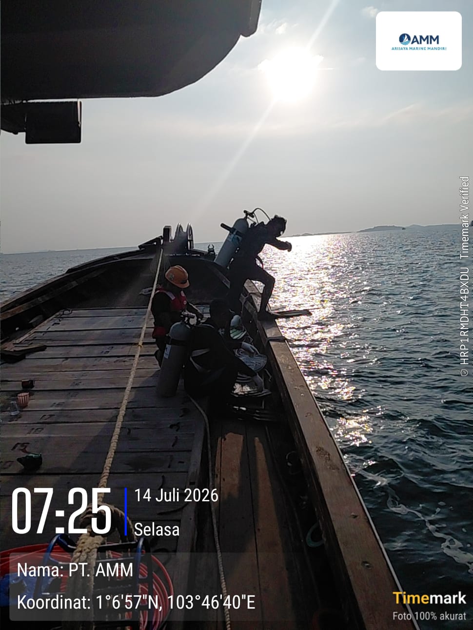 Team diver Project SKKL JIBA Pemping Star Penelusuran Cabel dari Pipa Gas ke Arah Jambi
