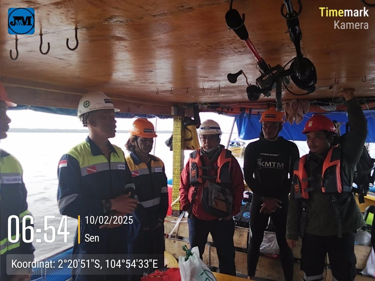 Breafing Diver Work Project Decovery & Jointing Submarine Power Cable 150 kV (Sumatera - Bangka)