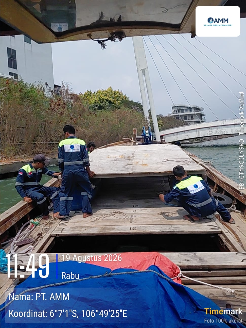 Crew Kapal Tiba di Ancol