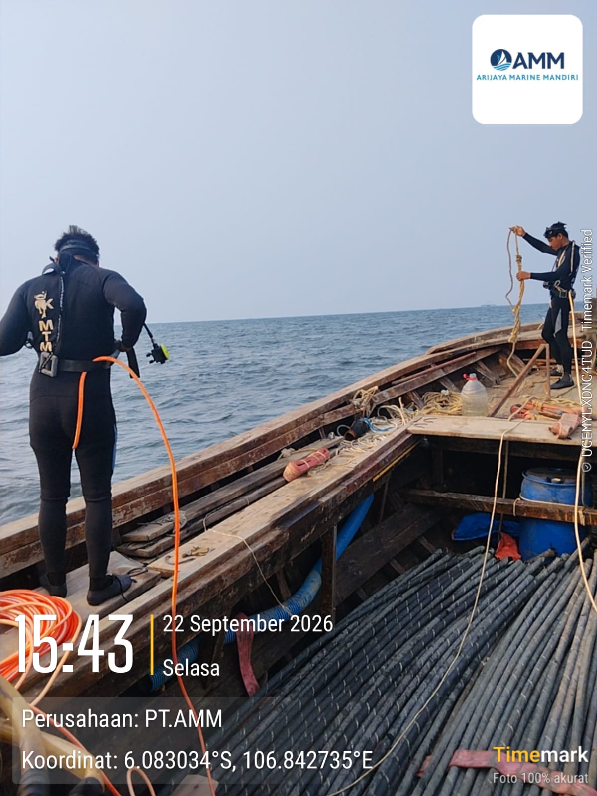 Pencarian ujung Cable Sisi laut