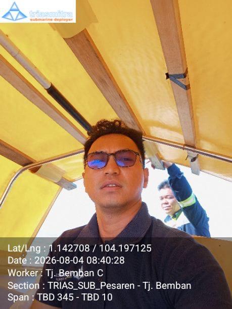 Submarine cable patrol (B2JS Cable) Segmen area Tj.Bemban - Batam